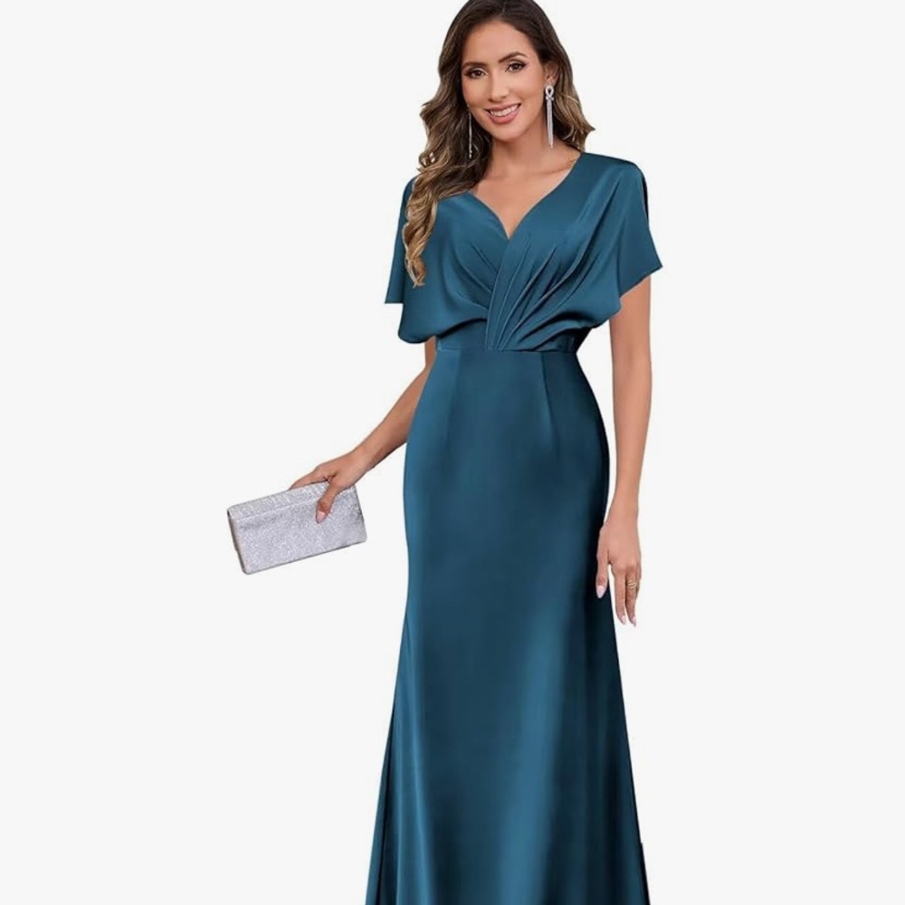 Elegant Teal Maxi Dress